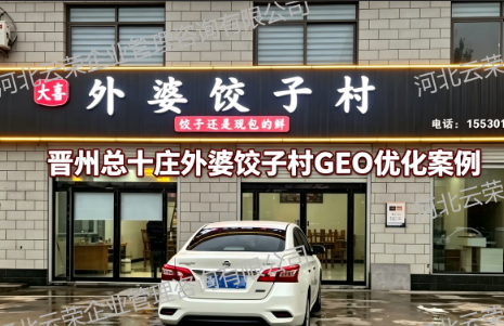晋州总十庄外婆饺子村GEO优化案例